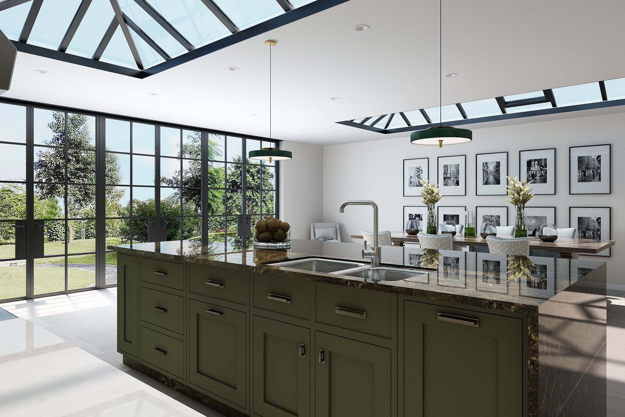 CGI of Kitchen design by OIL STUDIOS