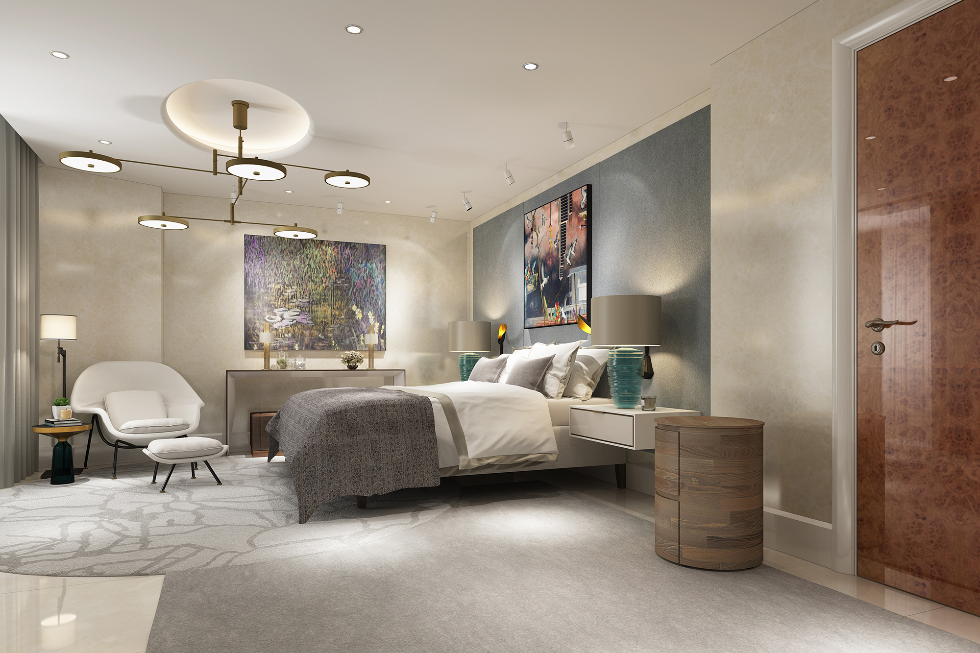 CGI of bedroom design by McQuin Partnership
