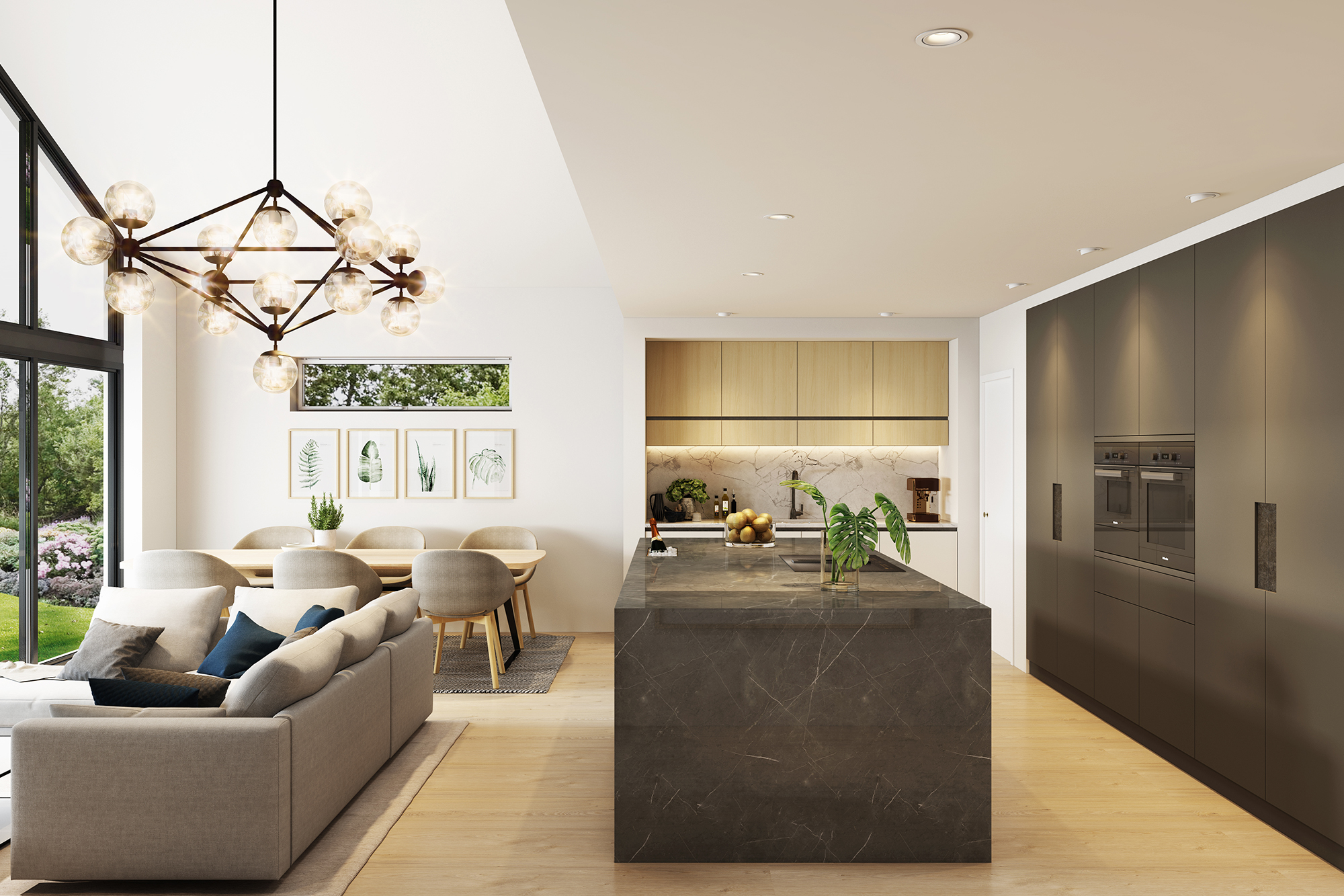 CGI Image by OIL Studios, Kitchen Design by McCarron