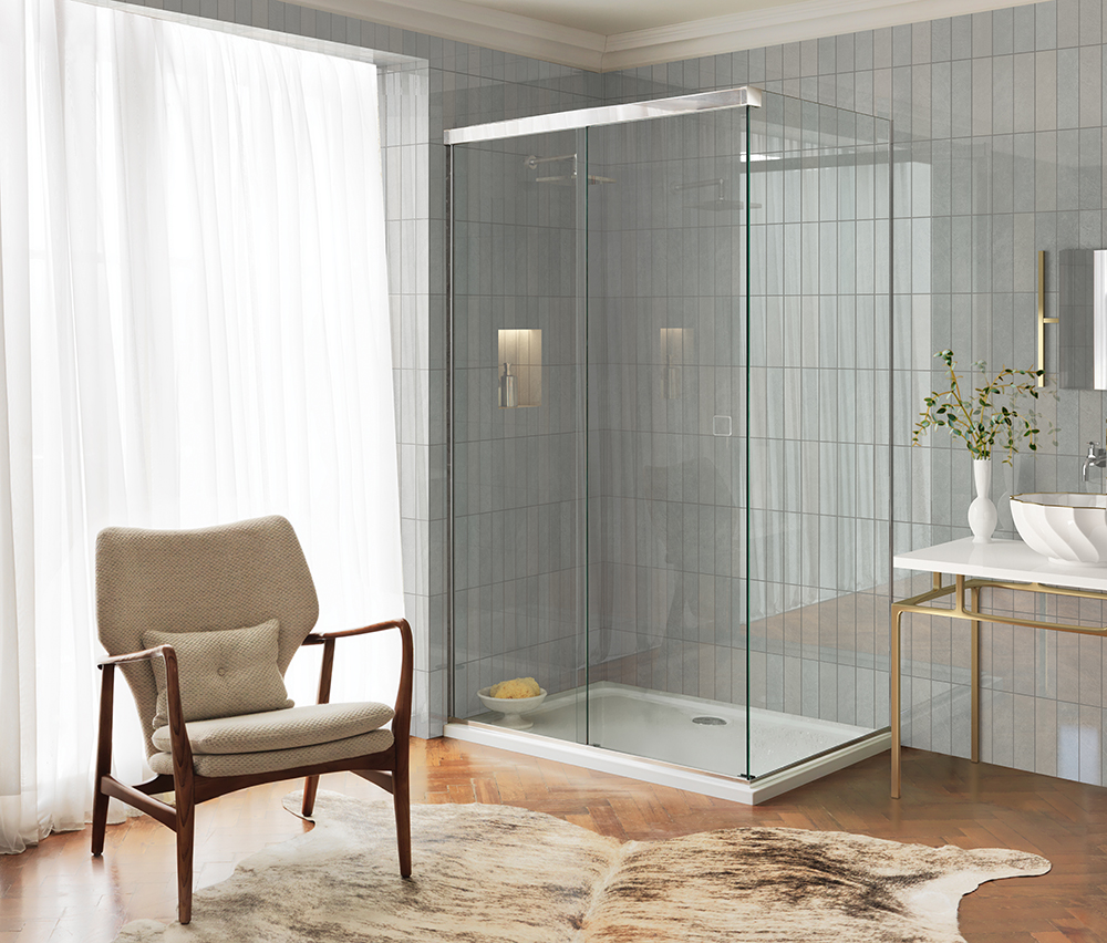 CGI 3D render of shower enclosure design by Majestic Showers