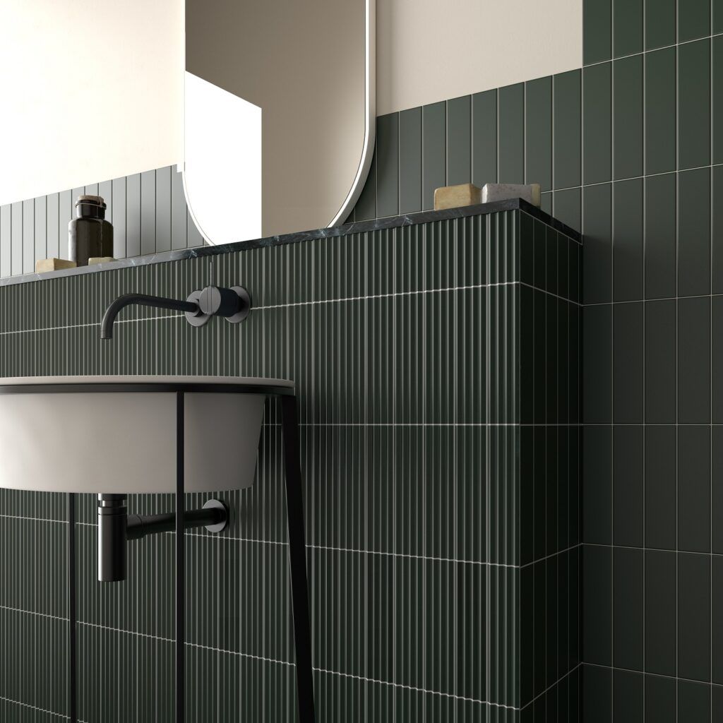 Fluted Emerald Decor Wall Tile- Porcelain Superstore.jpg